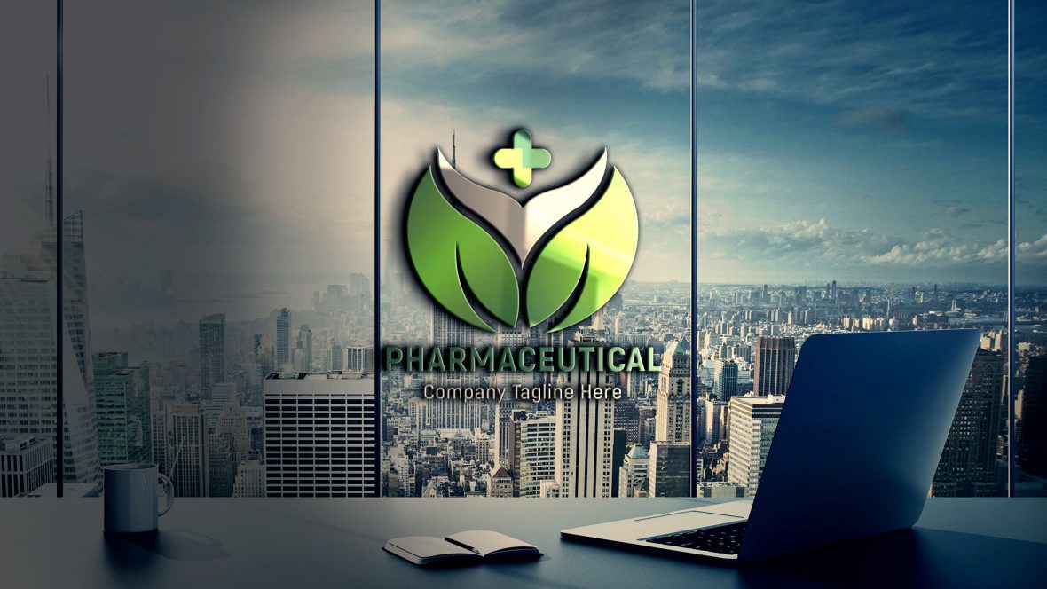 فایل طرح لایه باز لوگو داروخانه (psd) - Pharmaceutical Logo Design psd Template