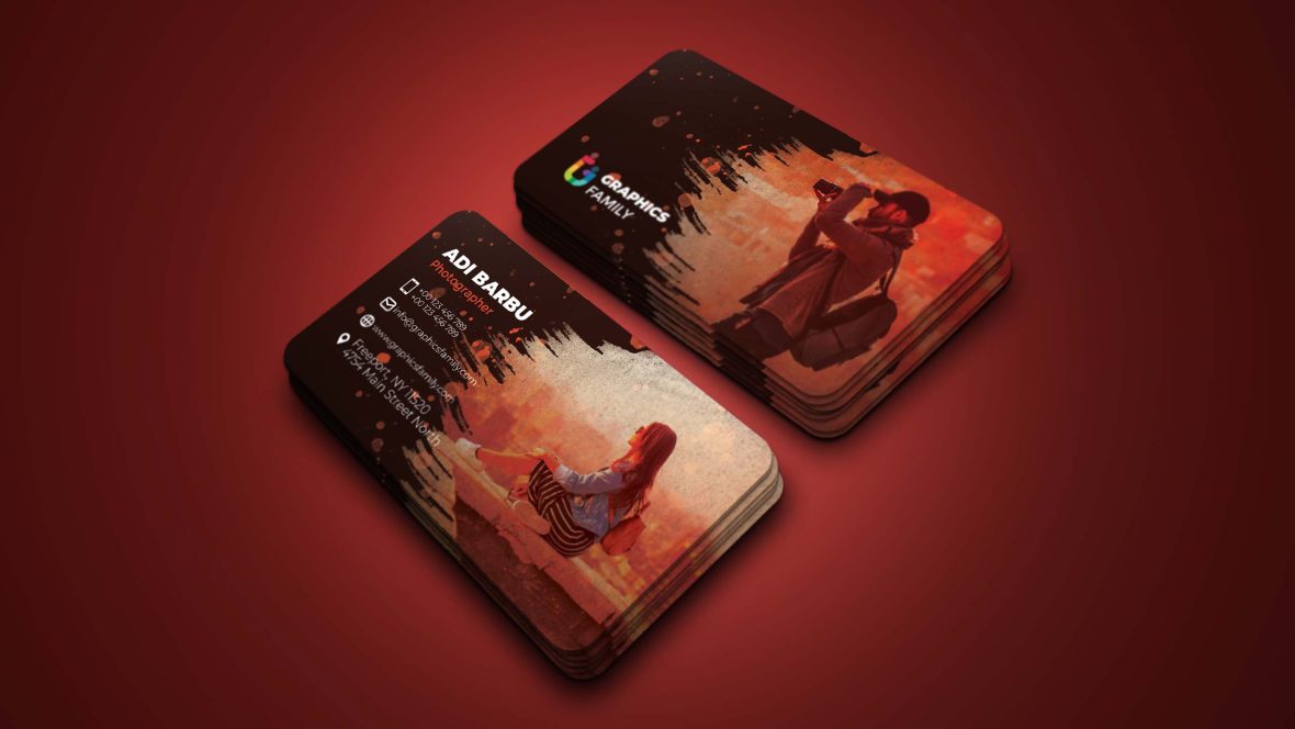 فایل الگوی طراحی کارت ویزیت عکاسی - Photography Business Card Design Template