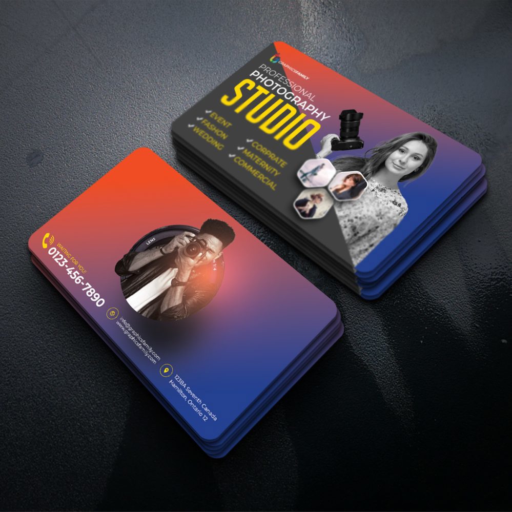 فایل طراحی کارت ویزیت عکاسی - Photography Business Card Design