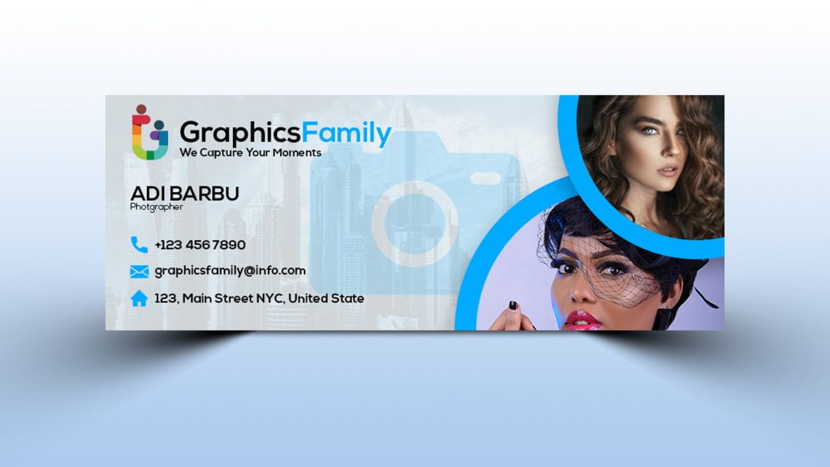 فایل الگوی کاور فیسبوک برای کسب و کار عکاسی، بازاریابی و تبلیغات - Photography Business Marketing Promotion Facebook Cover Template