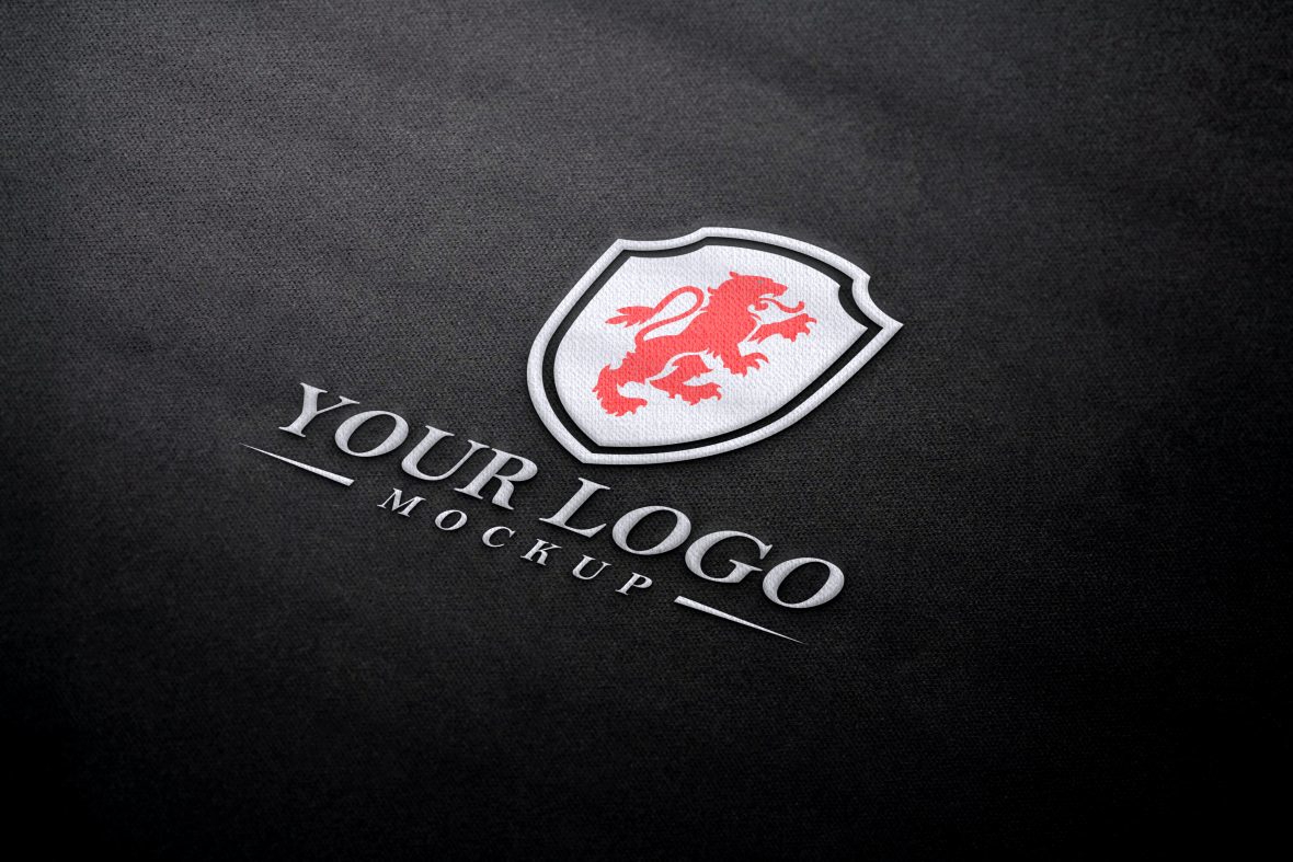 فایل موکاپ لوگو پنبه‌ای واقع‌گرایانه - Photorealistic Cotton Logo Mockup