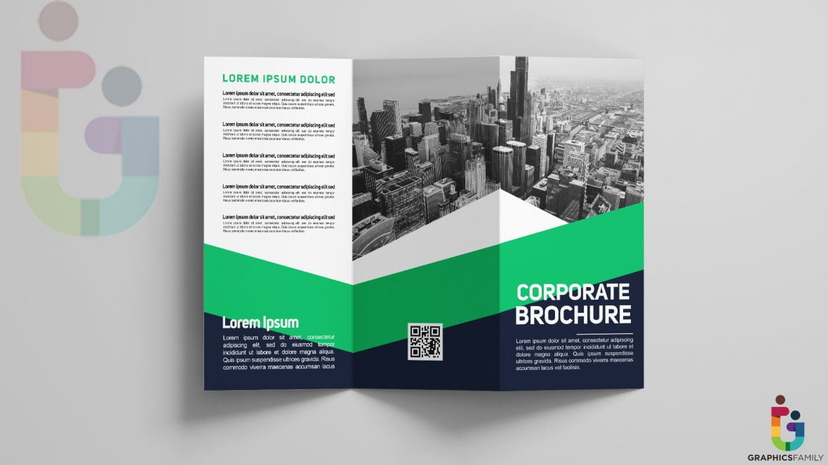فایل قالب بروشور تجاری سه لت واقع‌گرایانه - Photorealistic Trifold Business Brochure Template
