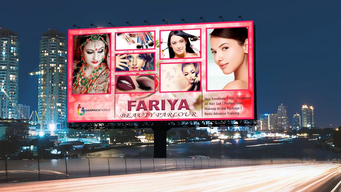 فایل طراحی بنر بیلبورد مراقبت از پوست و زیبایی با فتوشاپ - Photoshop Beauty Care Billboard Banner Design