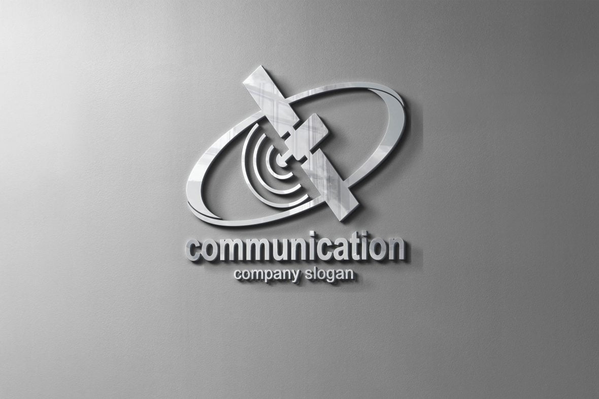 فایل لوگو شرکت ارتباطات فتوشاپ - Photoshop Communication Company Logo