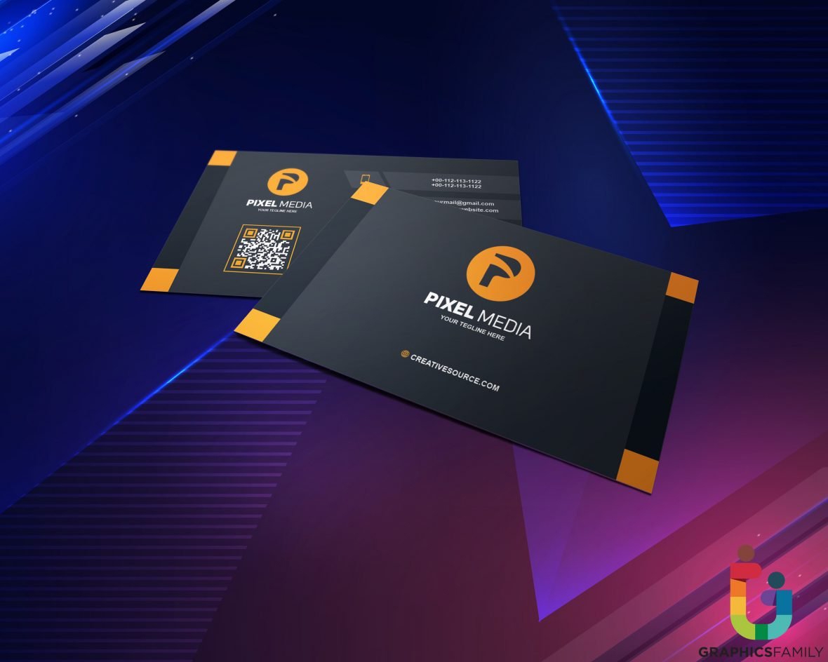 فایل طراحی کارت ویزیت پیکسل مدیا - Pixel Media Business Card Design