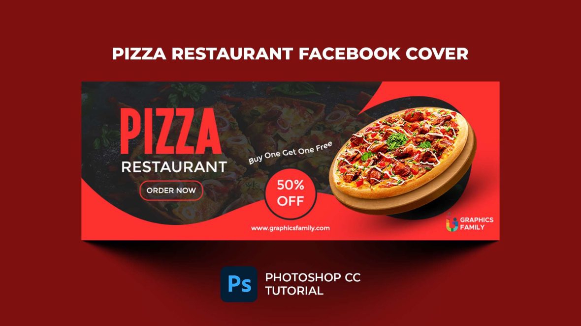 فایل کاور فیسبوک رستوران پیتزا - Pizza Restaurant Facebook Cover