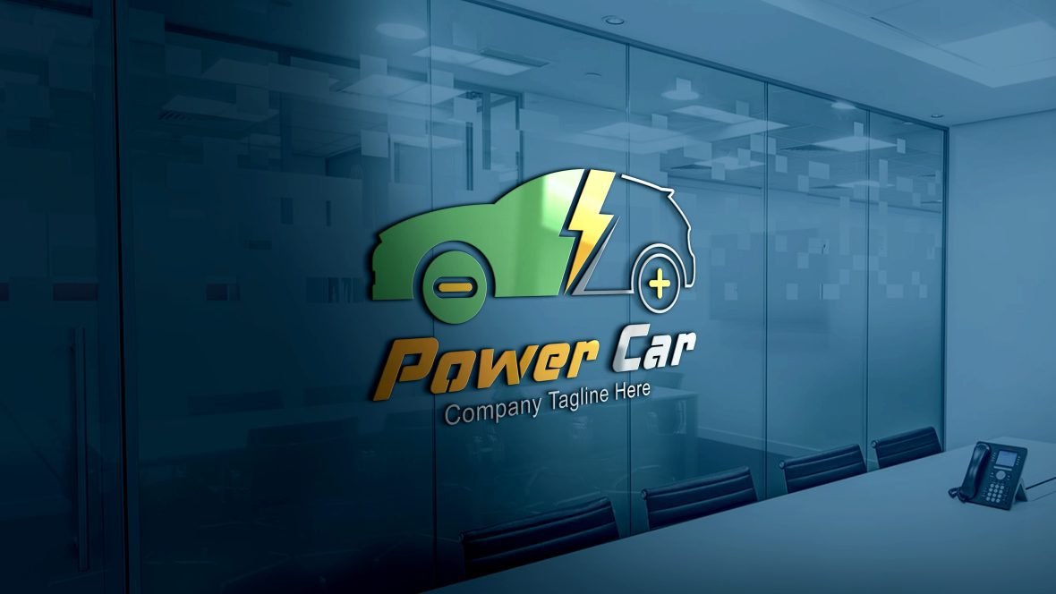 فایل قالب لوگوی قدرت خودرو - Power Car Logo Template