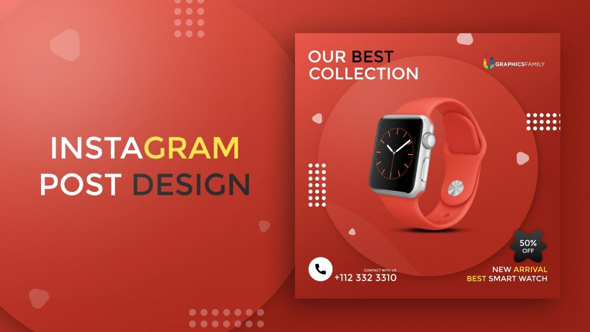 فایل قالب طراحی پست قابل ویرایش فروش محصول اینستاگرام - Product Sale Instagram Editable Post Design Template