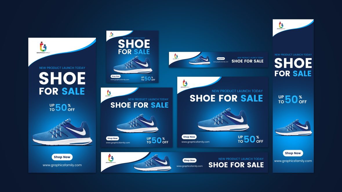 فایل الگوی بنرهای وب فروش و تبلیغات محصول - Product Sale&Promotion Web Banners Template