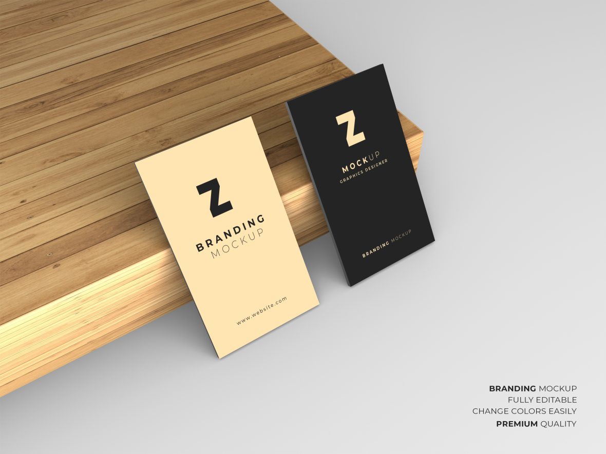 فایل طرح لایه باز کارت ویزیت حرفه ای PSD - Professional Business Card Mockup PSD