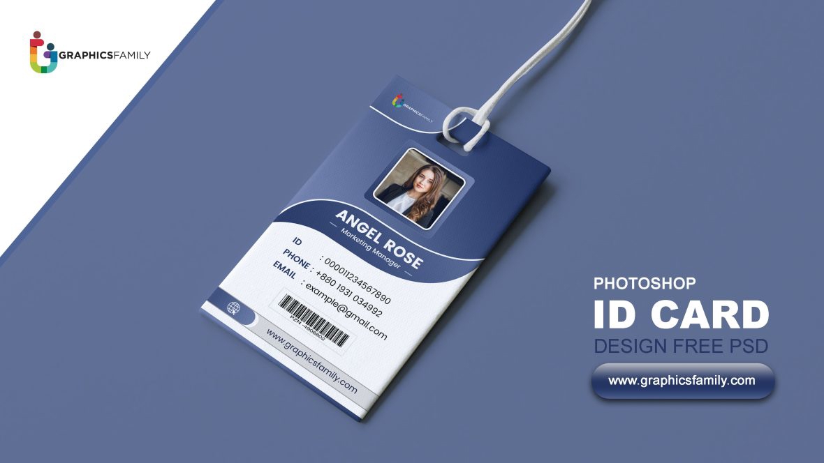 فایل طراحی کارت شناسایی کارمندی حرفه ای - Professional Employee Id Card Design