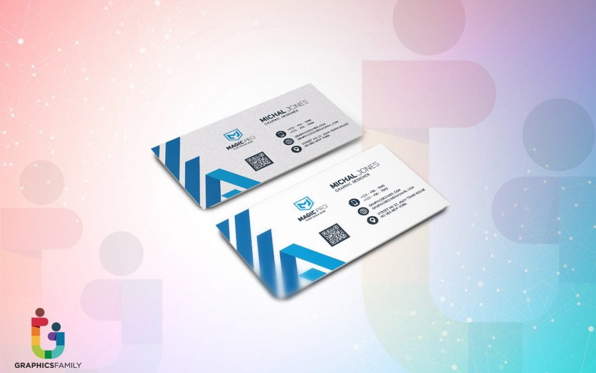 فایل قالب کارت ویزیت استودیوی گرافیک حرفه‌ای - Professional Graphic Studio Business Card Template