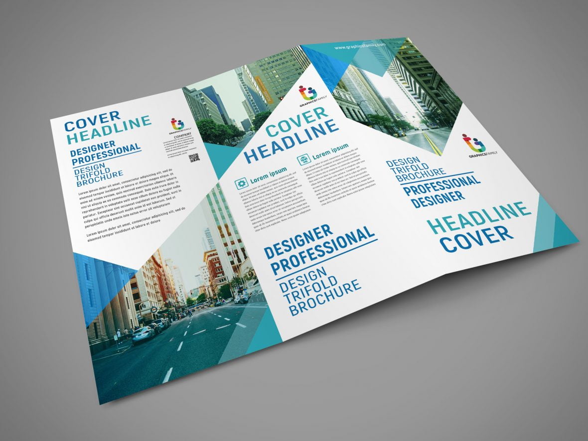 فایل طراحی بروشور سه لت حرفه ای - Professional Trifold Brochure Design