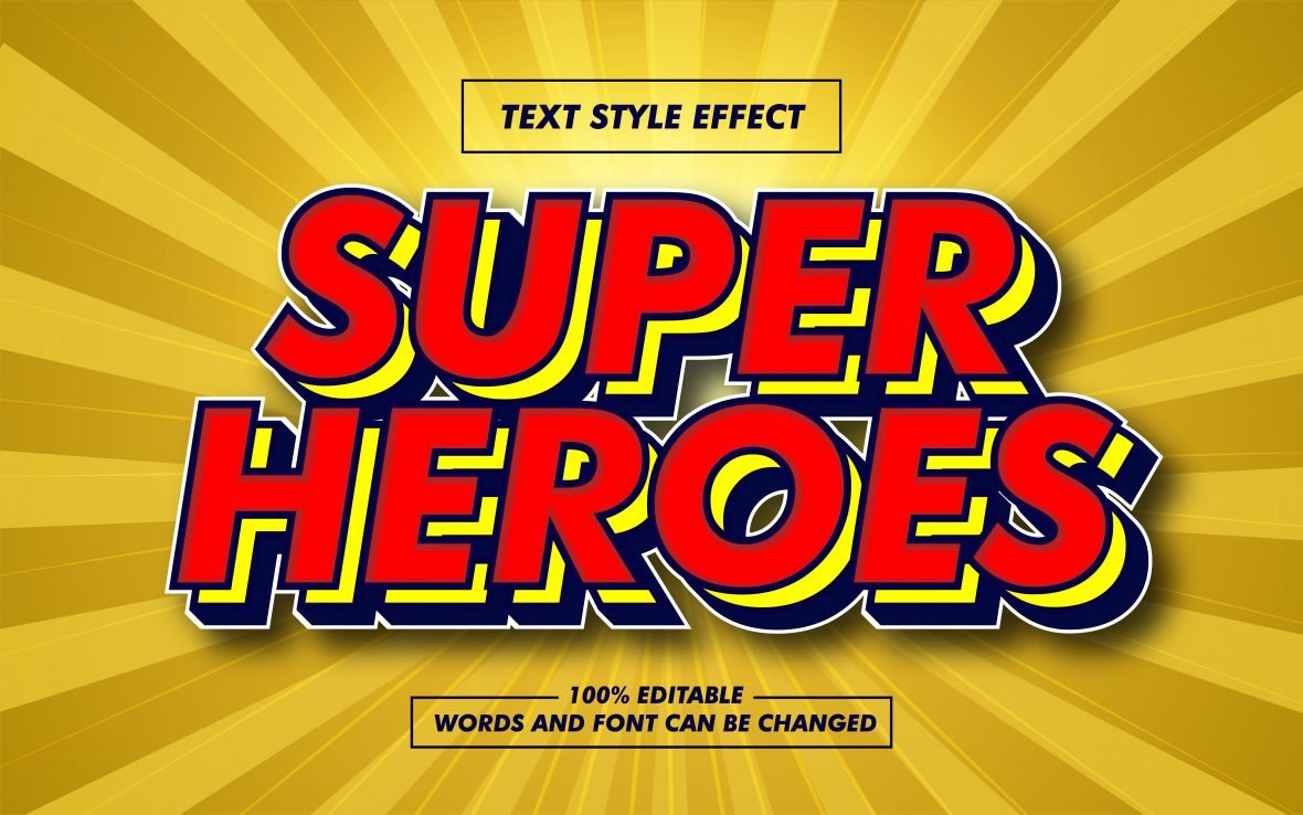 فایل افکت متن لایه‌ای قرمز قدیمی - Red Vintage Layer Text Effect