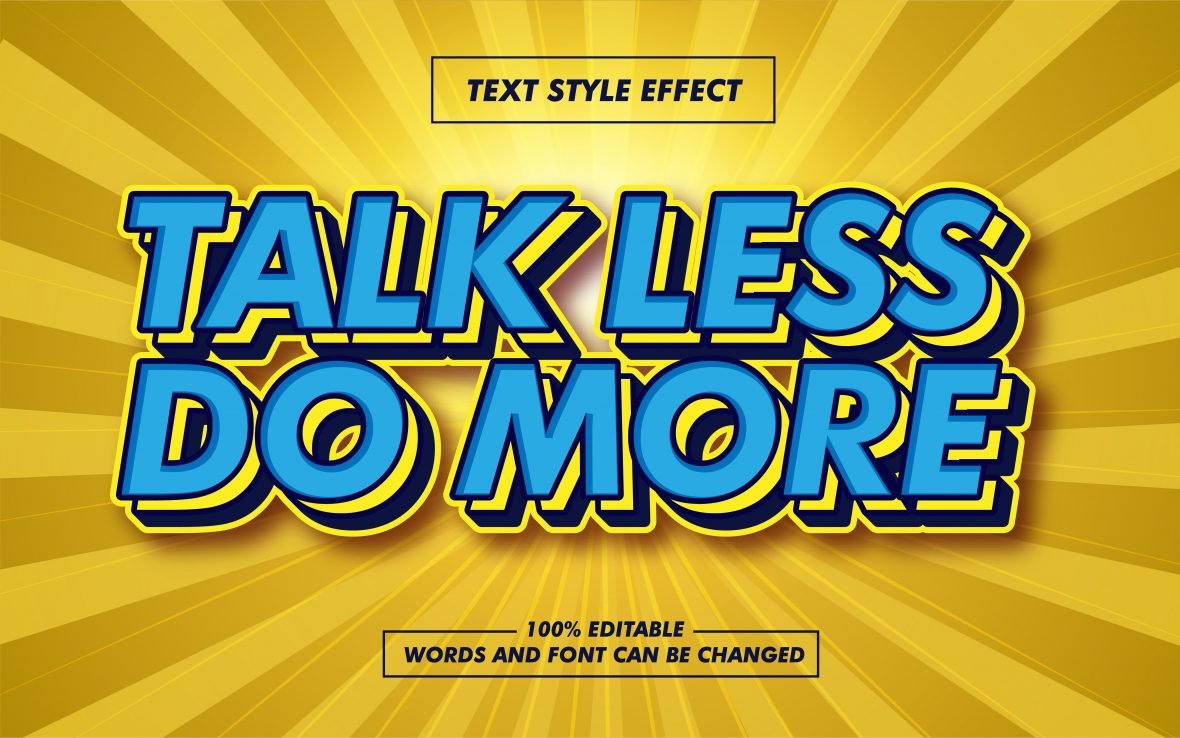 فایل افکت متن آبی لایه‌ای قدیمی - Retro Layered Blue Text Effect