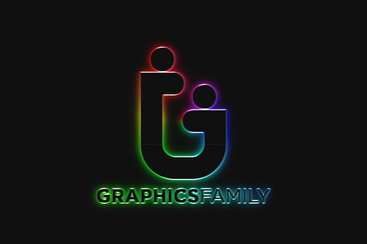 فایل موکاپ لوگو RGB - RGB Logo Mockup
