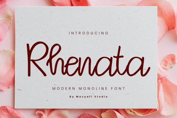 فایل فونت زیبایی رناتا - Rhenata Beauty Font