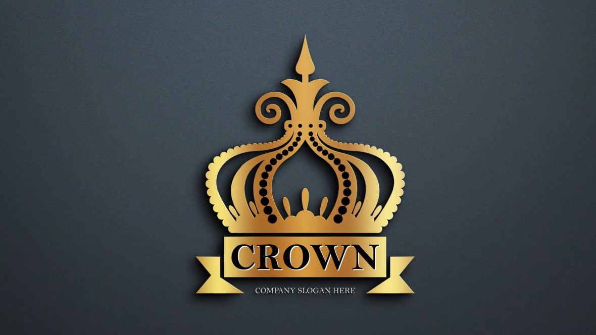 فایل طراحی لوگو تاج سلطنتی - Royal Crown Logo Design