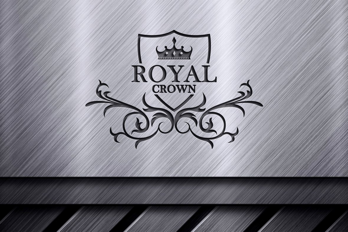 فایل طراحی لوگوی سلطنتی با شکل تاج - Royal Logo Concept Design With Crown Shape