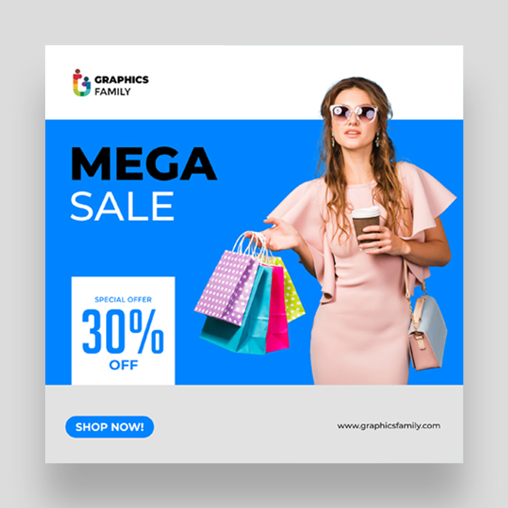 فایل طراحی پست اینستاگرام حراج - Sale Instagram Post Design