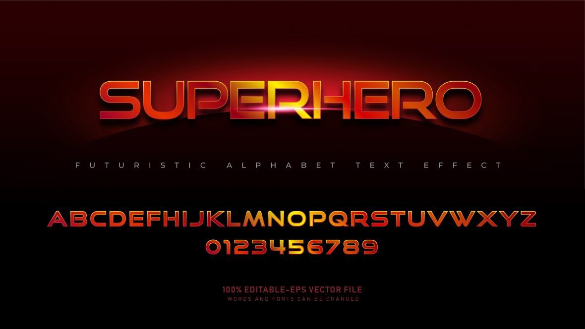 فایل افکت متن براق و پررنگ - Shiny Bold Text Effect