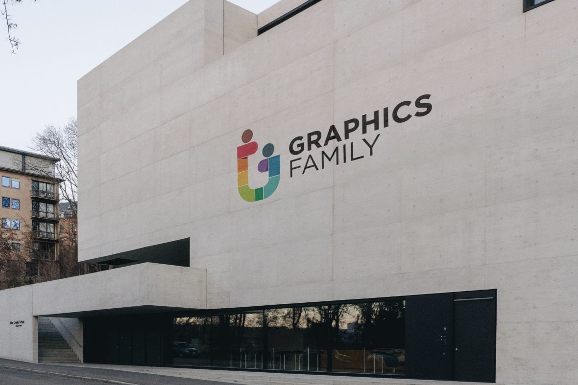 فایل موکاپ لوگو مرکز خرید - Shopping Mall Logo Mockup