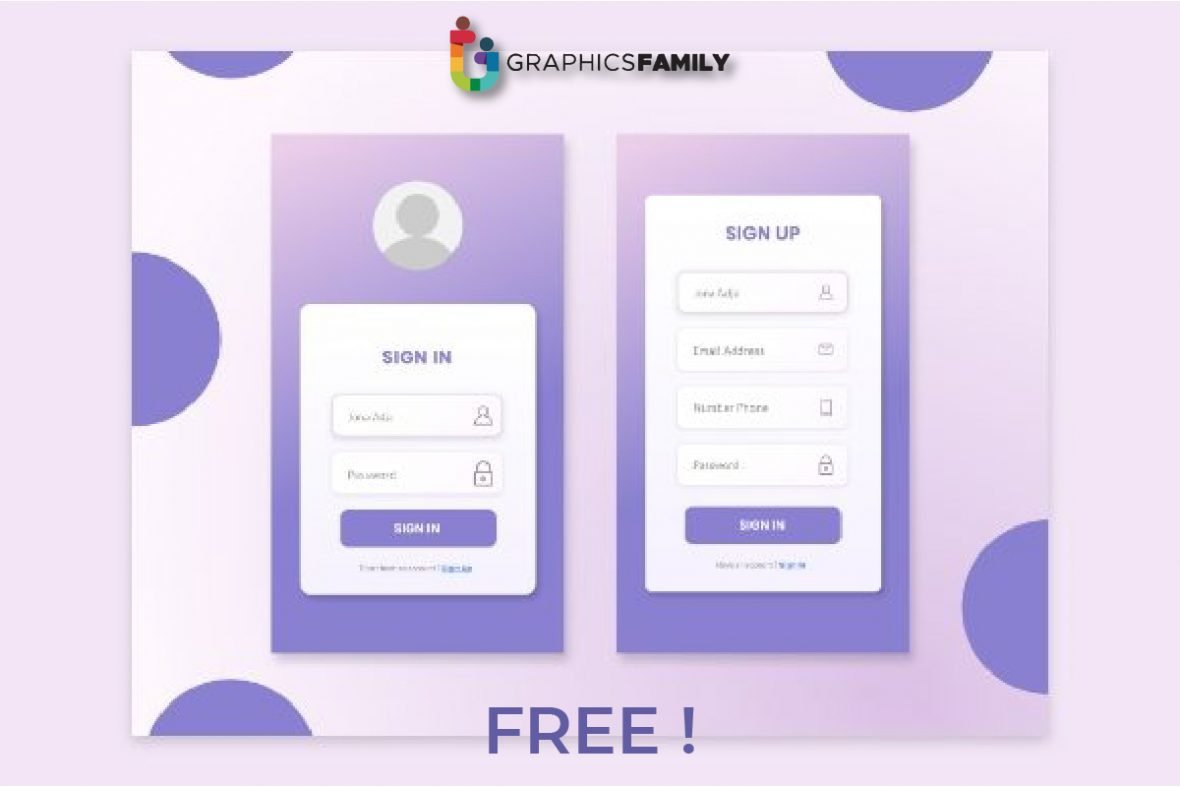فایل ورود و ثبت نام برای فرم های طراحی - Sign in and Sign Up for Design Forms