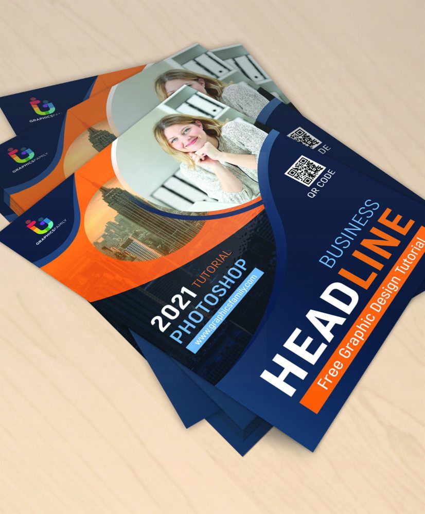 فایل طراحی بروشور ساده A4 - Simple A4 Flyer Design
