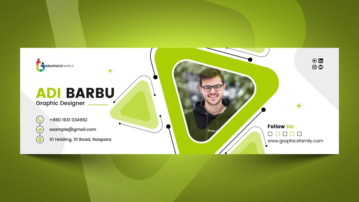 فایل طراحی امضای ایمیل ساده و مدرن - Simple And Modern Email Signature Design