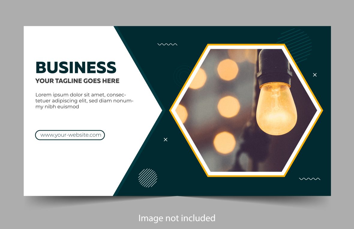 فایل قالب بنر ساده برای کاور فیسبوک - Simple Banner Template for Facebook Cover