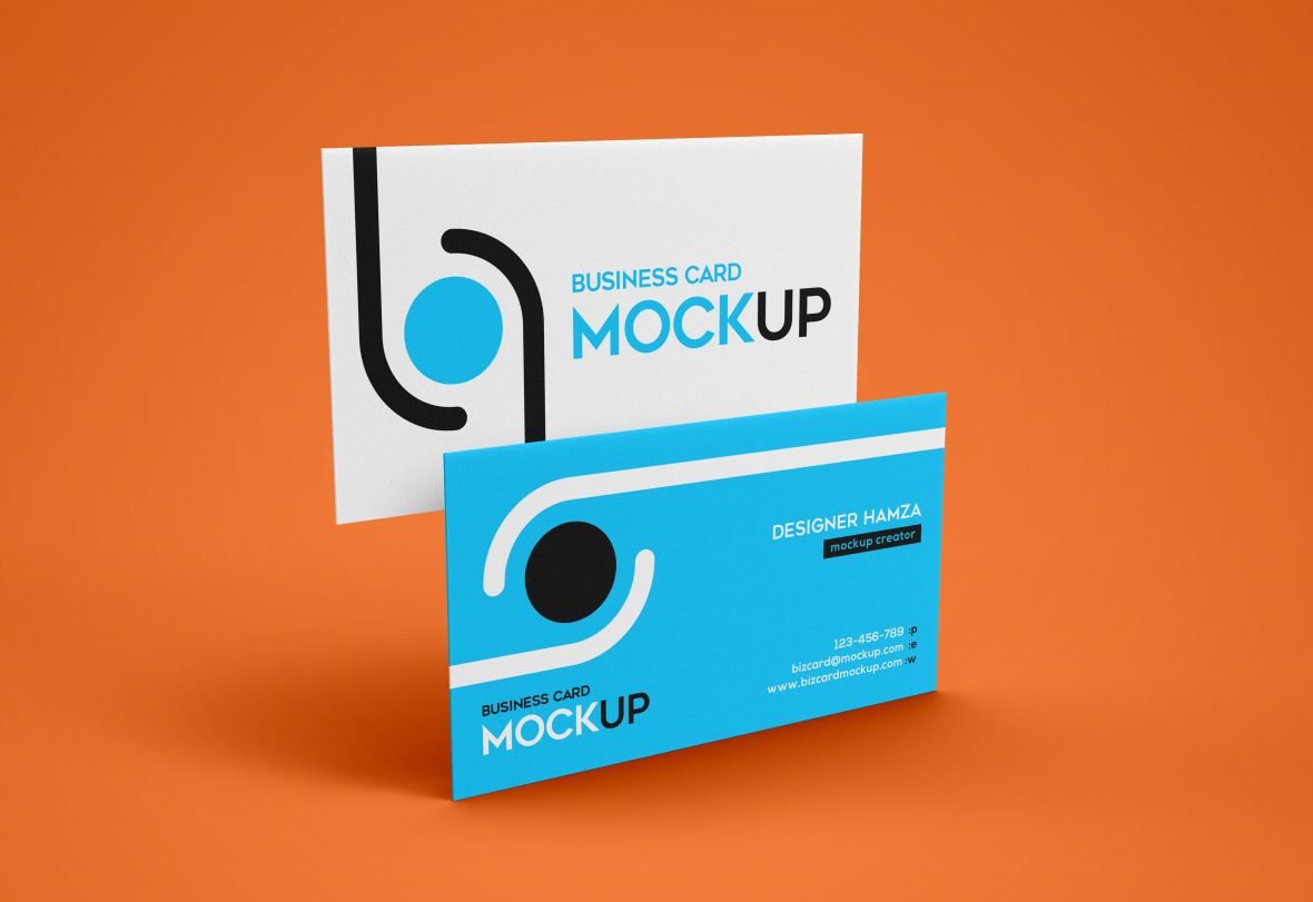 فایل موکاپ کارت ویزیت ساده - Simple Business Card Mockup