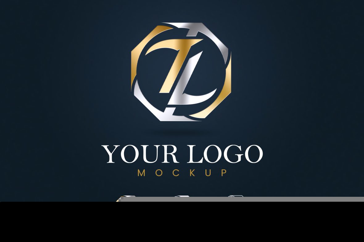 فایل موکاپ لوگو ساده - Simple Logo Mockup