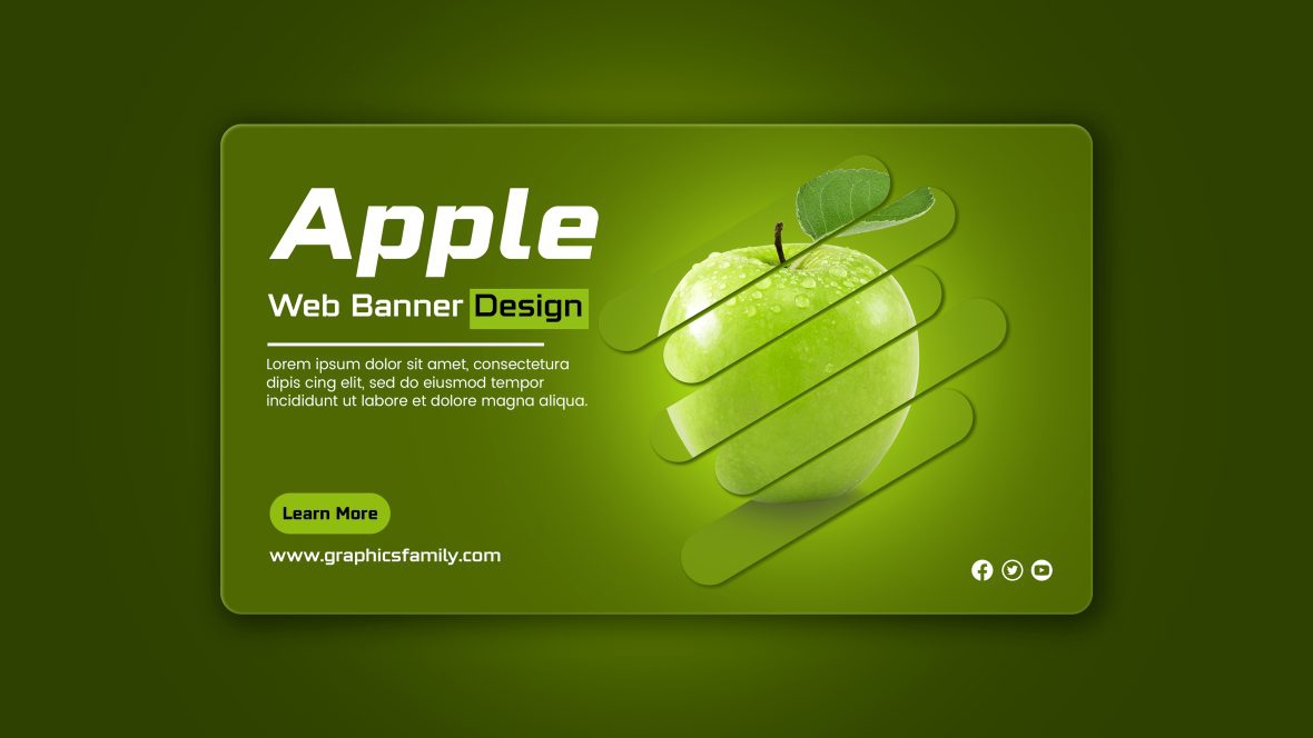 فایل طراحی بنر وب سایت تبلیغات رسانه های اجتماعی - Social Media Advertising Website Banner Design