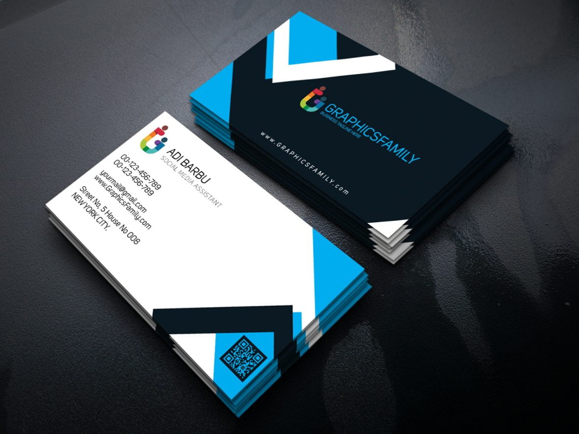 فایل طرح PSD کارت ویزیت دستیار رسانه اجتماعی - Social Media Assistant PSD Business Card Template