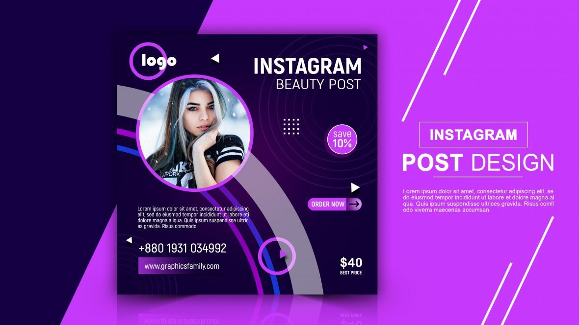 فایل طراحی پست شبکه‌های اجتماعی برای بازاریابی دیجیتال کسب و کارهای آرایشی و بهداشتی - Social Media Post Design for Cosmetics Business Digital Marketing
