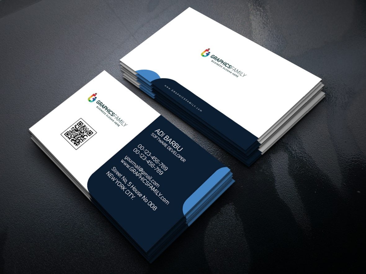 فایل طرح PSD کارت ویزیت مهندس نرم‌افزار - Software Engineer PSD Business Card Template