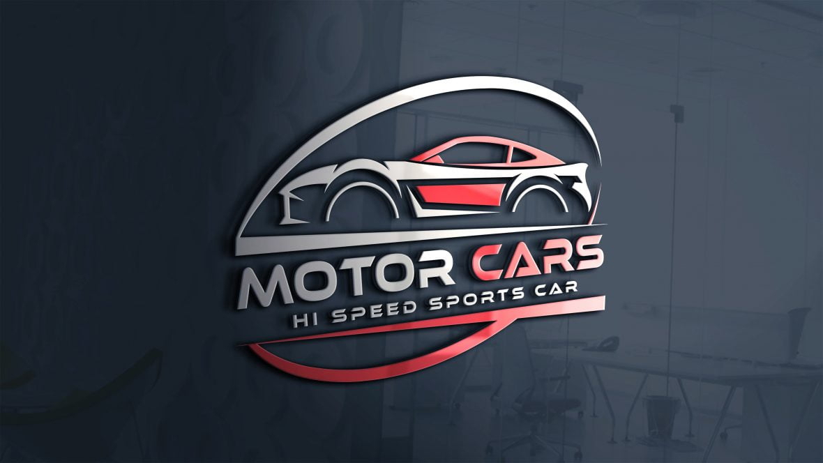 فایل قالب لوگوی ماشین اسپرت سرعت - Speed Sports Car Logo Template