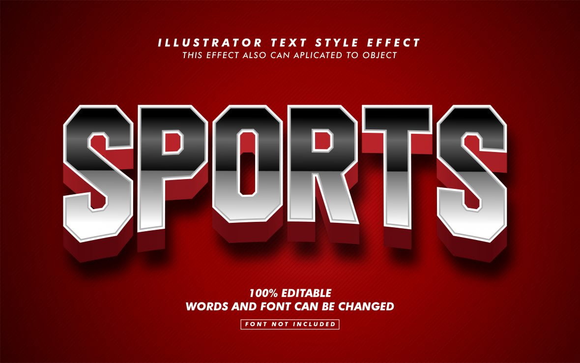 فایل افکت متن ورزشی قدیمی - Sport Vintage Text Effect