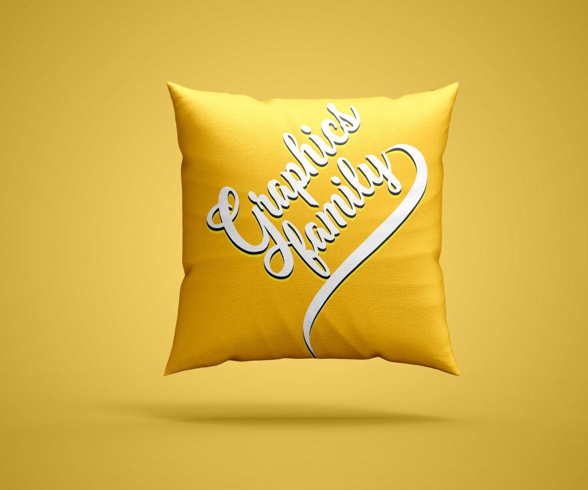 فایل ماکت بالش مربعی - Square Pillow Mockup
