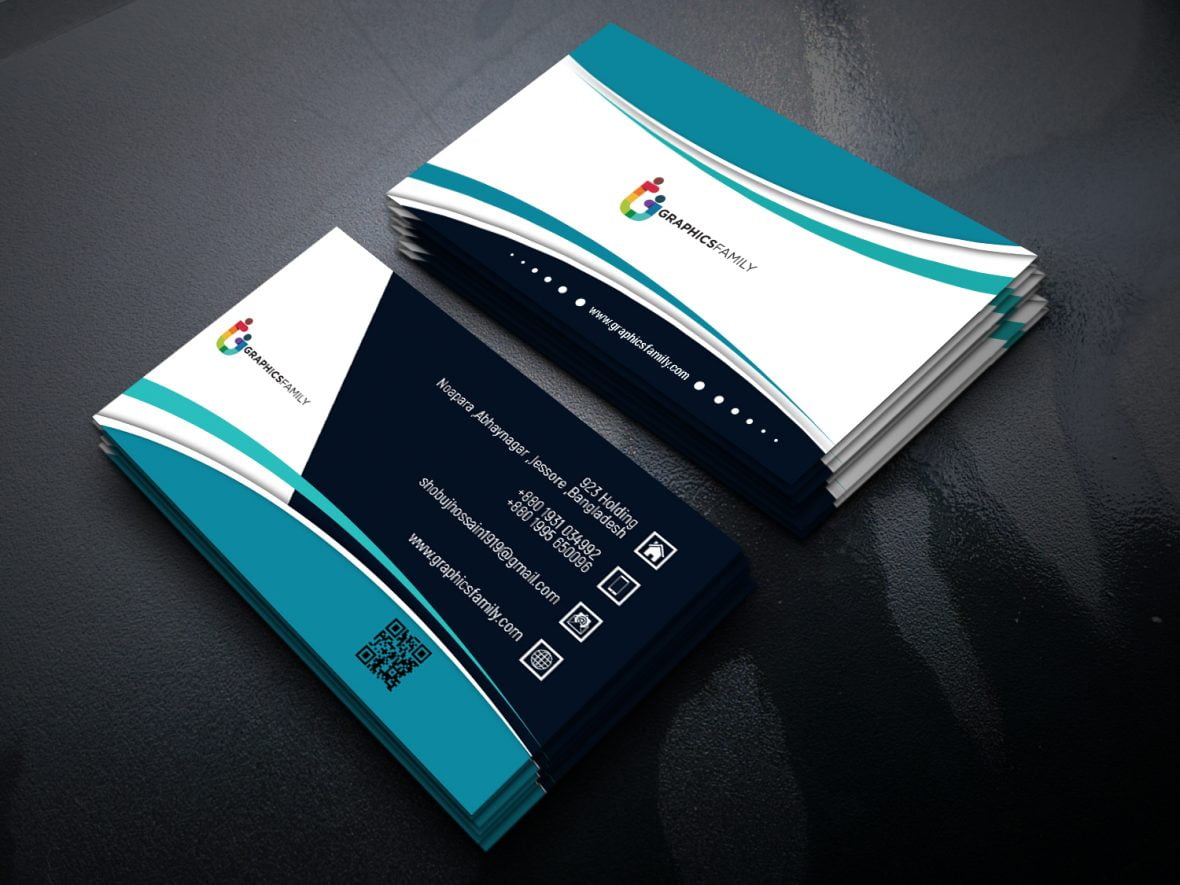 فایل الگوی طراحی کارت ویزیت شیک - Stylish Business Card Design Template