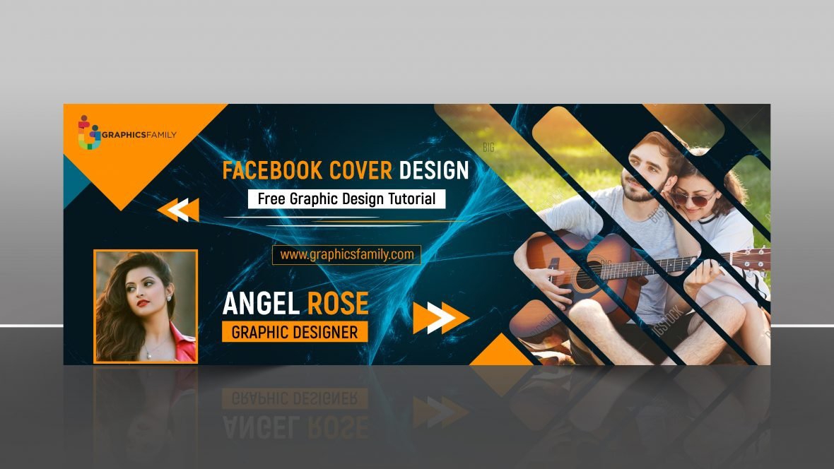 فایل قالب psd کاور شیک فیسبوک - Stylish Facebook Cover psd Template