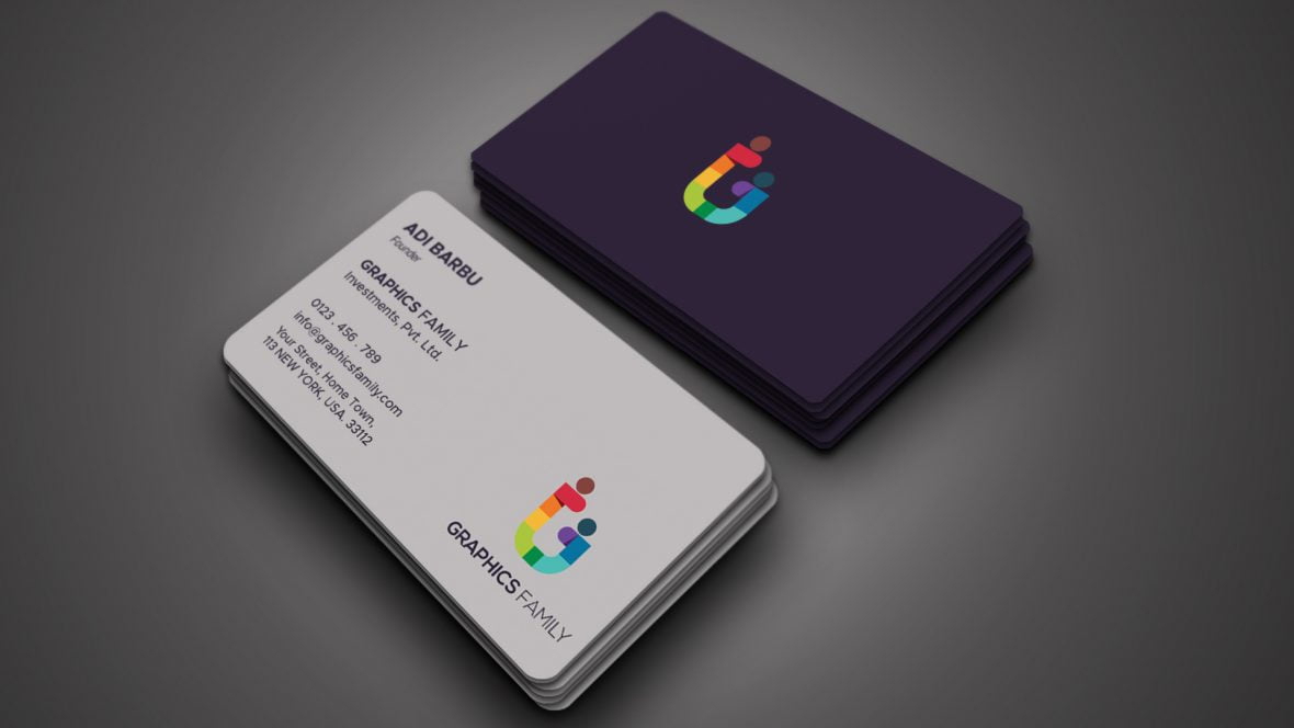 فایل طراحی کارت ویزیت شیک و زیبا به رنگ سرخابی و سفید - Stylish Magenta and White Elegant Business Card Design