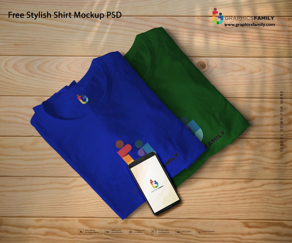 فایل موکاپ پیراهن شیک PSD - Stylish Shirt Mockup PSD