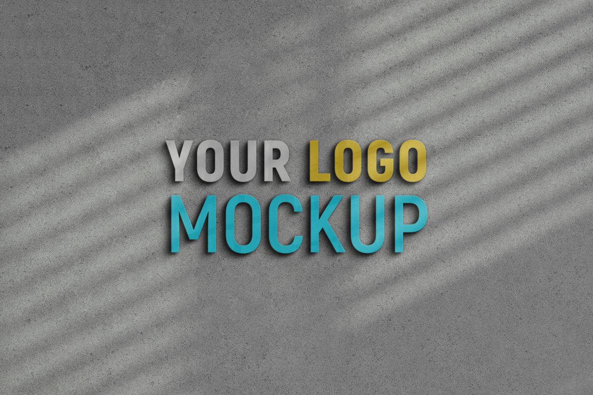 فایل موکاپ لوگو با طرح نور خورشید - Sunlight Glowing Sign Logo Mockup