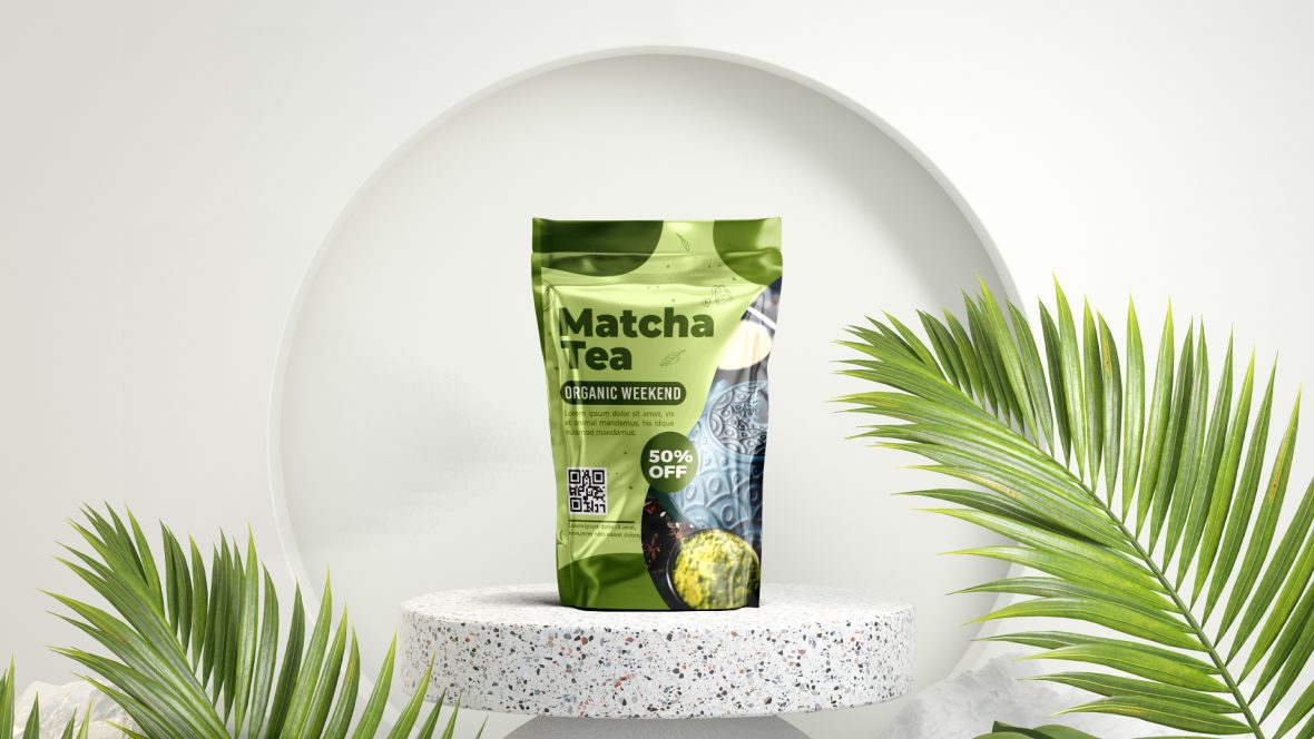 فایل ماکت کیسه چای - Tea Pouch Mockup