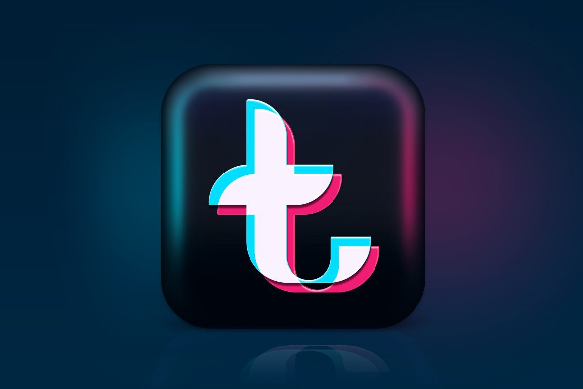 فایل موکاپ لوگو آیکون تیک تاک - TikTok Icon Logo Mockup