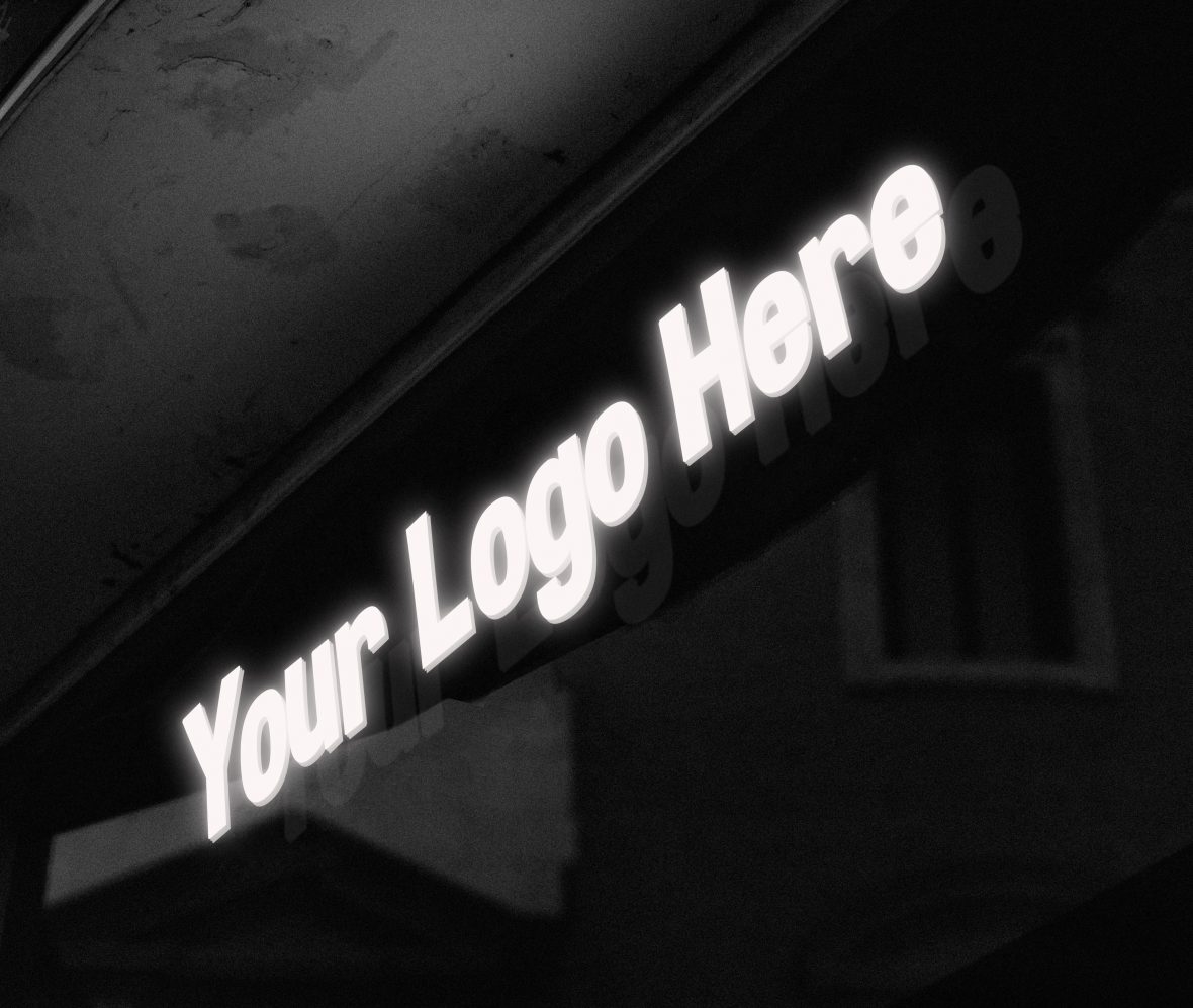 فایل موکاپ لوگو عکس علامت تجاری - Trademark Sign Photo Logo Mockup