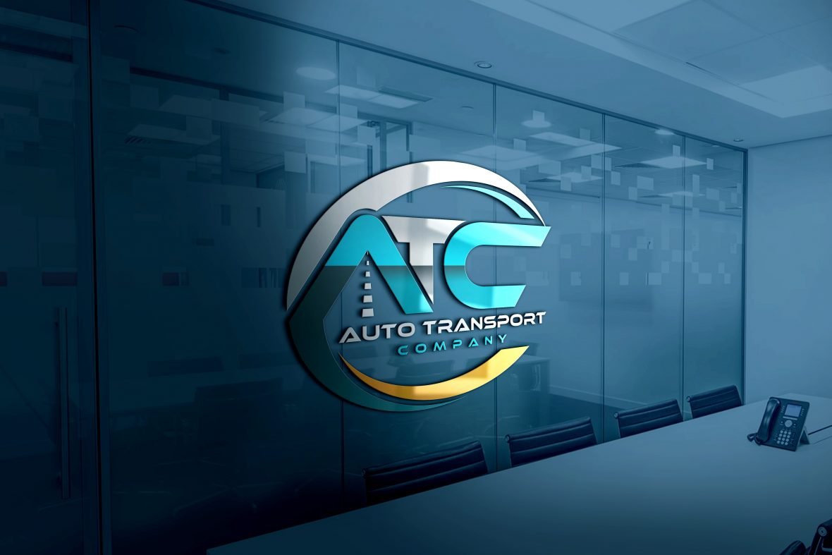 فایل طرح لایه باز لوگو شرکت حمل و نقل (PSD) - Transport Company Logo Design PSD