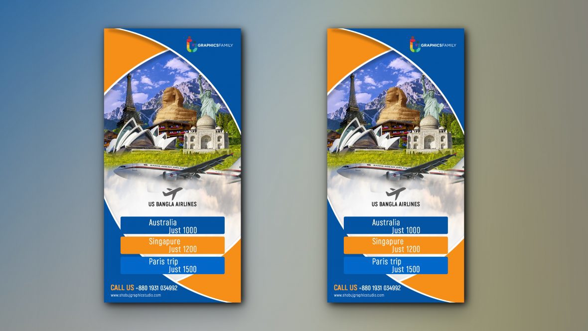 فایل طرح بنر آژانس مسافرتی psd - Travel Agency Banner Design Template psd