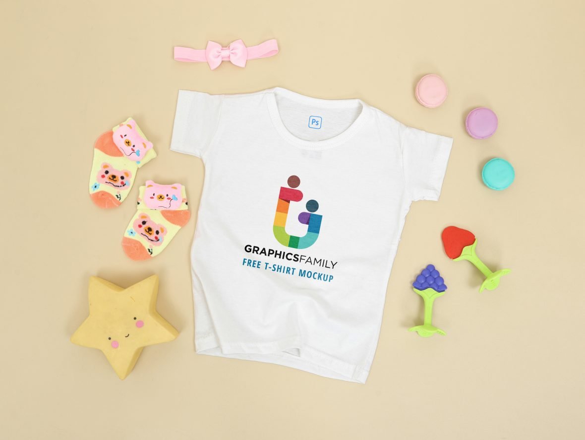 فایل ماکت تی‌شرت نوزاد پسر - Tshirt Mockup Baby Boy